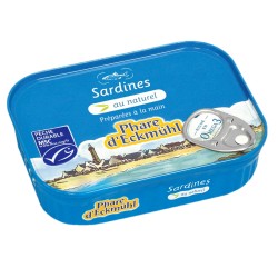 Sardines au naturel  135g Phare d'Eckmul