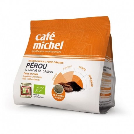 Café dosette souple du Pérou Café Michel 125  G
