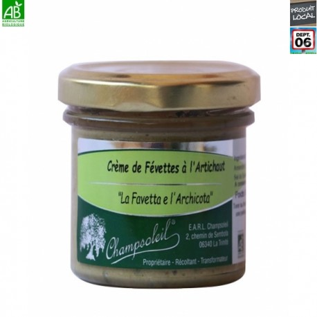 Crème de Févettes à l'artichaut Bio - Champsoleil 100g
