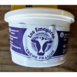 Crème fraîche Liquide 40% Pot 200 g. Echange Paysans