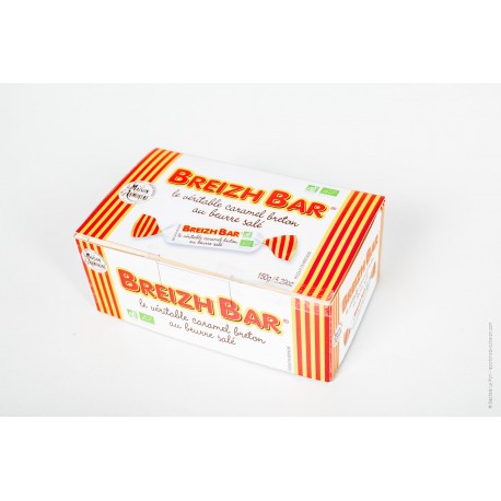 MAM BIO -Maison d'Armorine --Breizh bar barre de caramel au beurre salé 150g