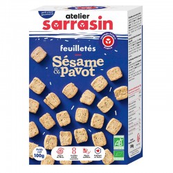 Atelier Sarrasin -- Feuilletés Sarrasin Sésame et Pavot - 100 g