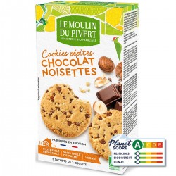 Cookies aux pépites de chocolat  noisette 175 g Bio Le Moulin du Pivert
