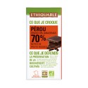 Chocolat noir 70% cacao Pérou BIO 100g Ethiquable