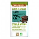 Chocolat noir 72% cacao Haïti BIO 100g Ethiquable