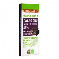 Chocolat noir 80% cacao Equateur BIO 100g