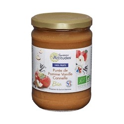 Purée de fruits 100% issue de fruits pomme vanille cannelle bio (pommes de france) 560 g Saveurs et Fruits
