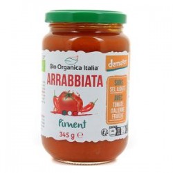Sauce tomate arrabbiata 345g Bio Organica