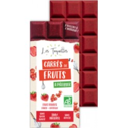 Tablette  fruits rouges fraise groseille bio. 70G Les Toquettes
